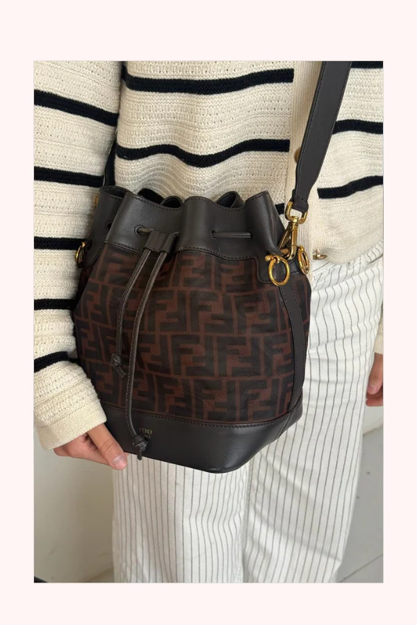 Fendi Zucca Mini Mon Tresor Bucket Bag