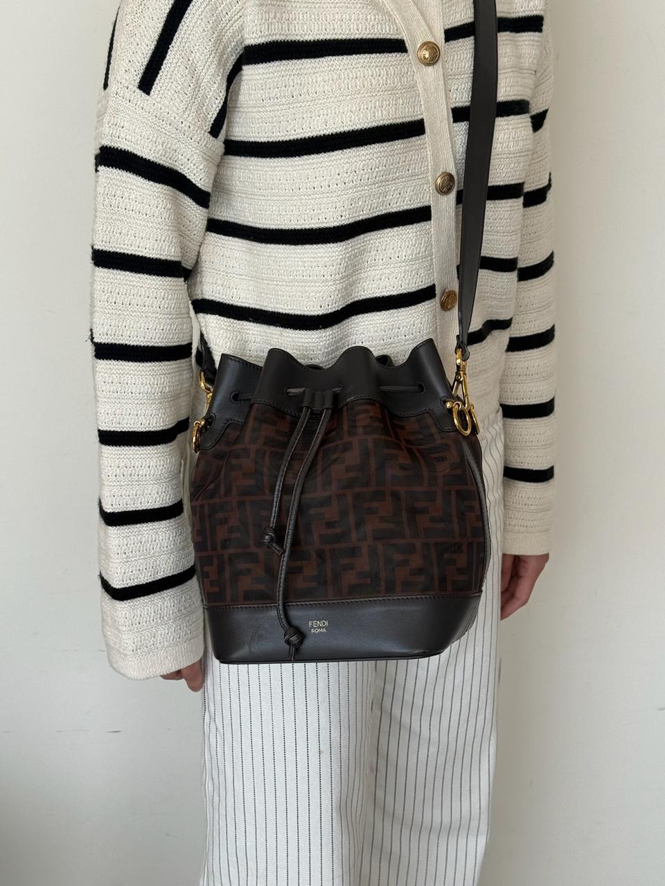 Fendi Zucca Mini Mon Tresor Bucket Bag - Image 3