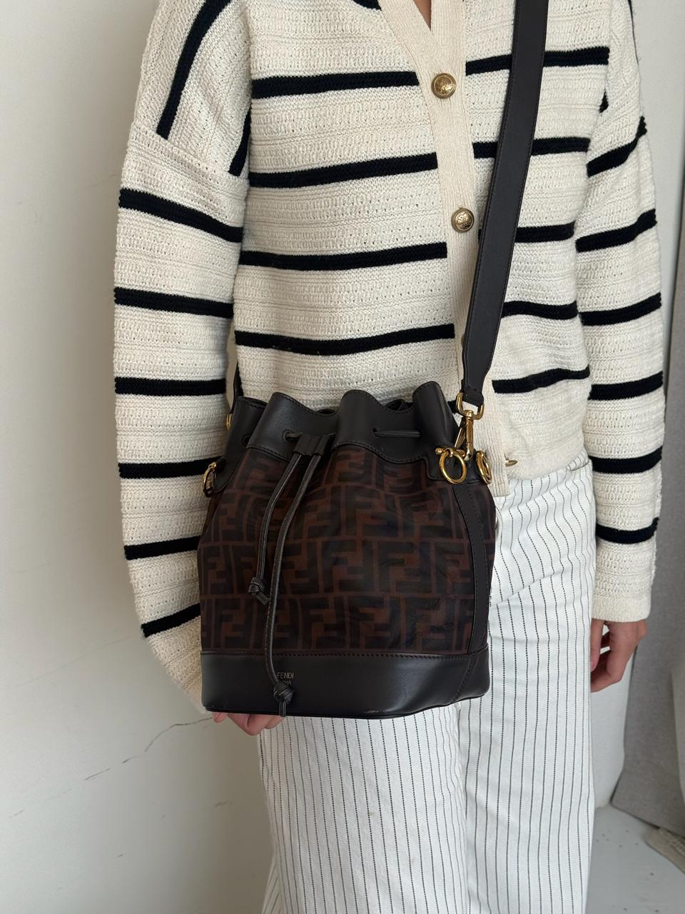 Fendi Zucca Mini Mon Tresor Bucket Bag - Image 4