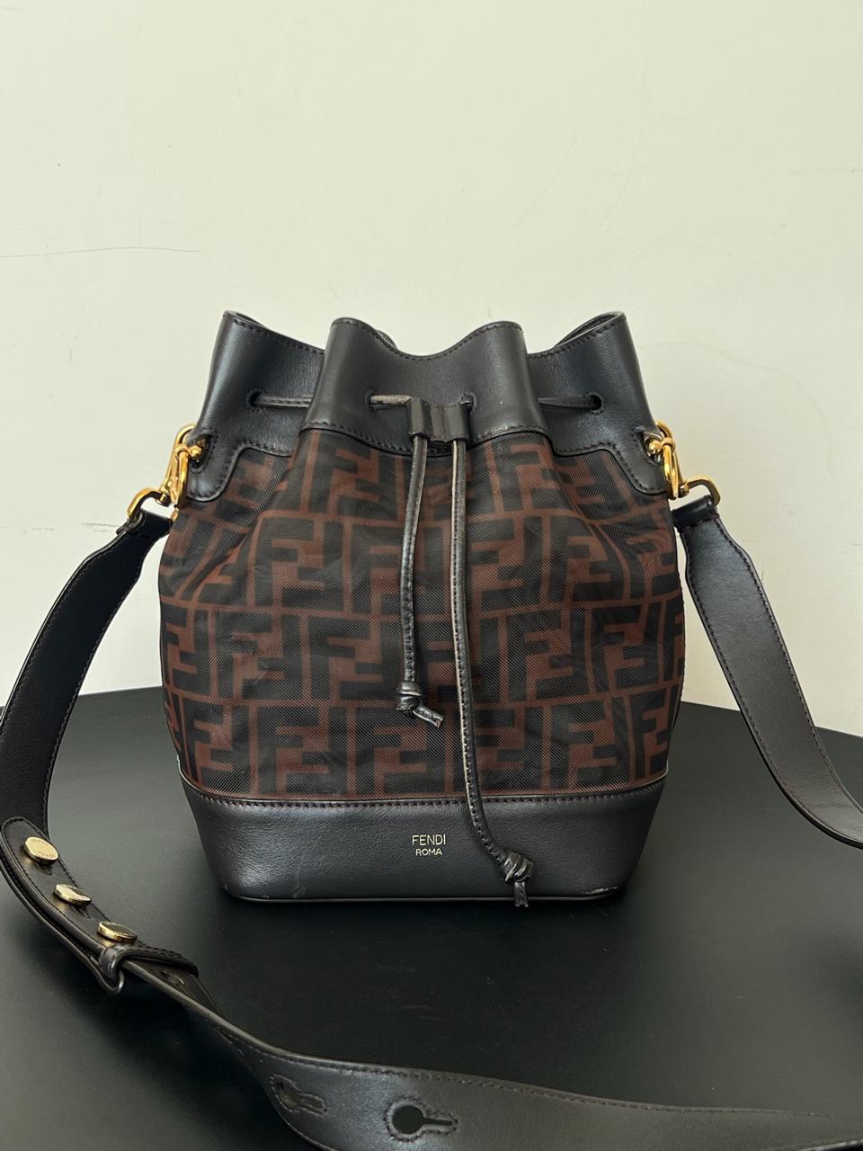 Fendi Zucca Mini Mon Tresor Bucket Bag - Image 5