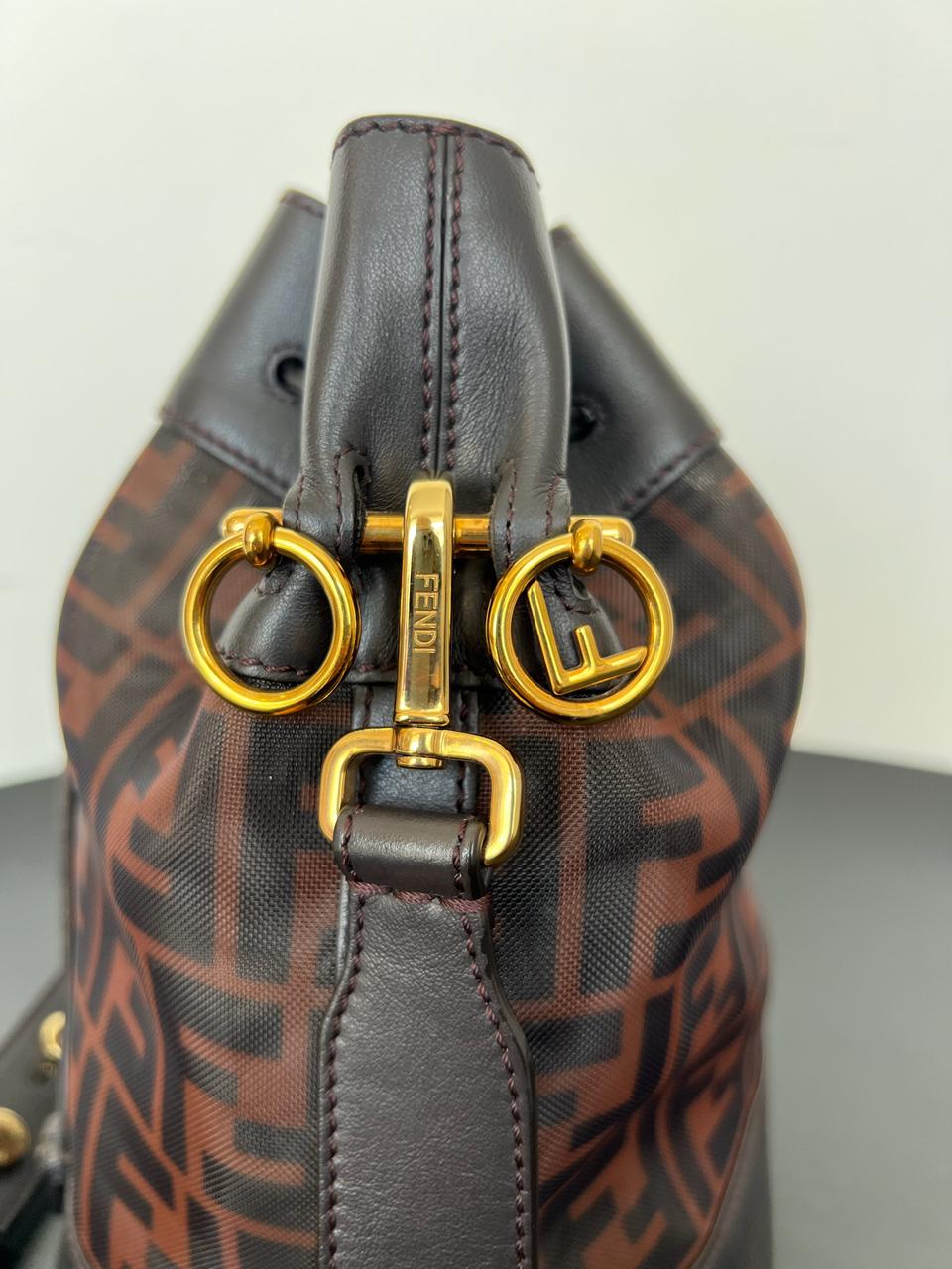 Fendi Zucca Mini Mon Tresor Bucket Bag - Image 6