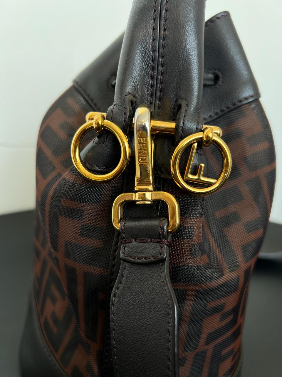 Fendi Zucca Mini Mon Tresor Bucket Bag - Image 7