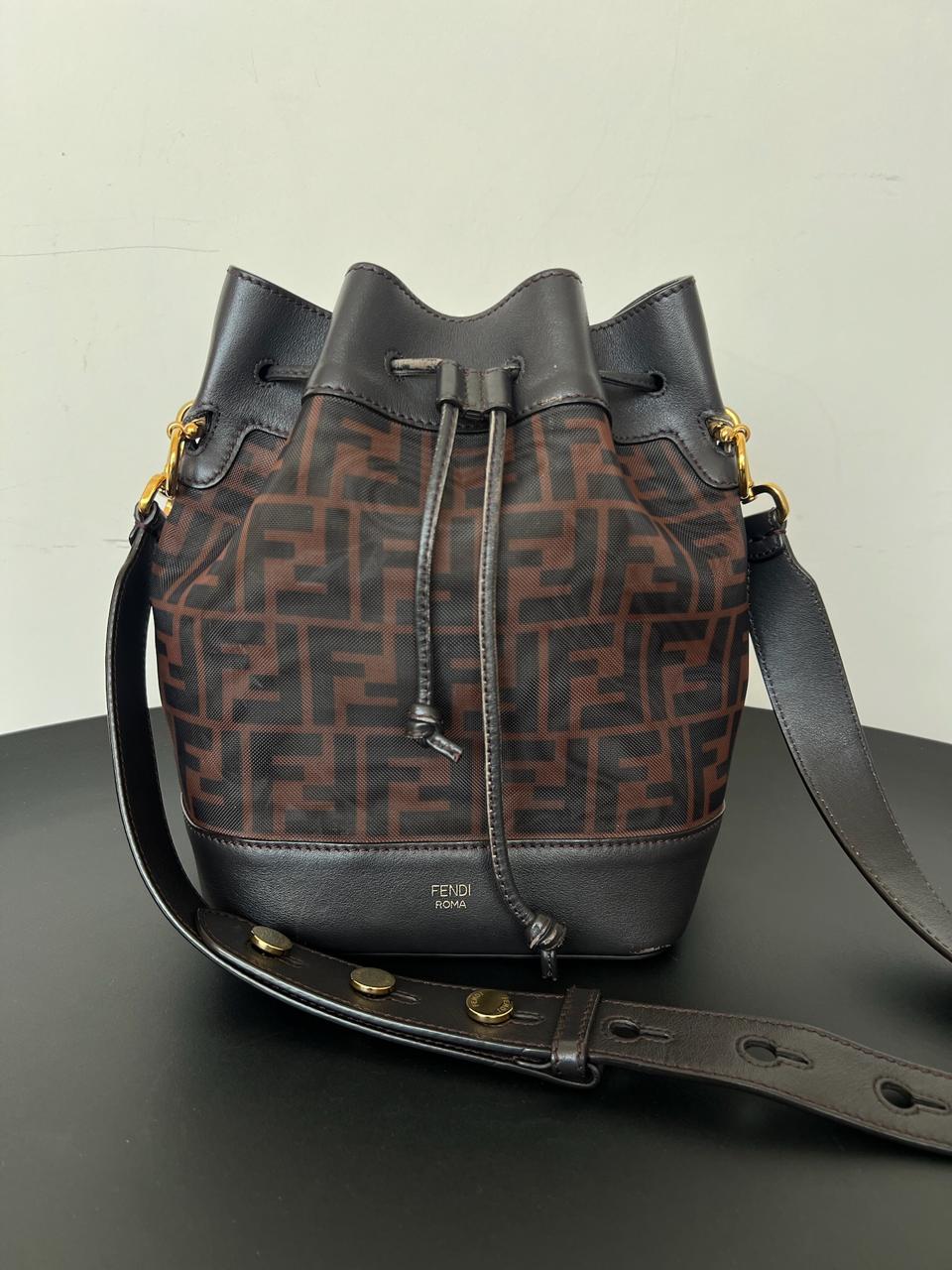 Fendi Zucca Mini Mon Tresor Bucket Bag - Image 8