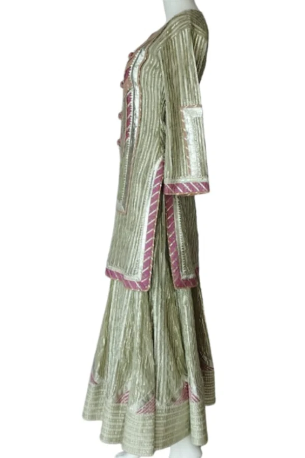 Festive Mint Green Sharara set - Image 2