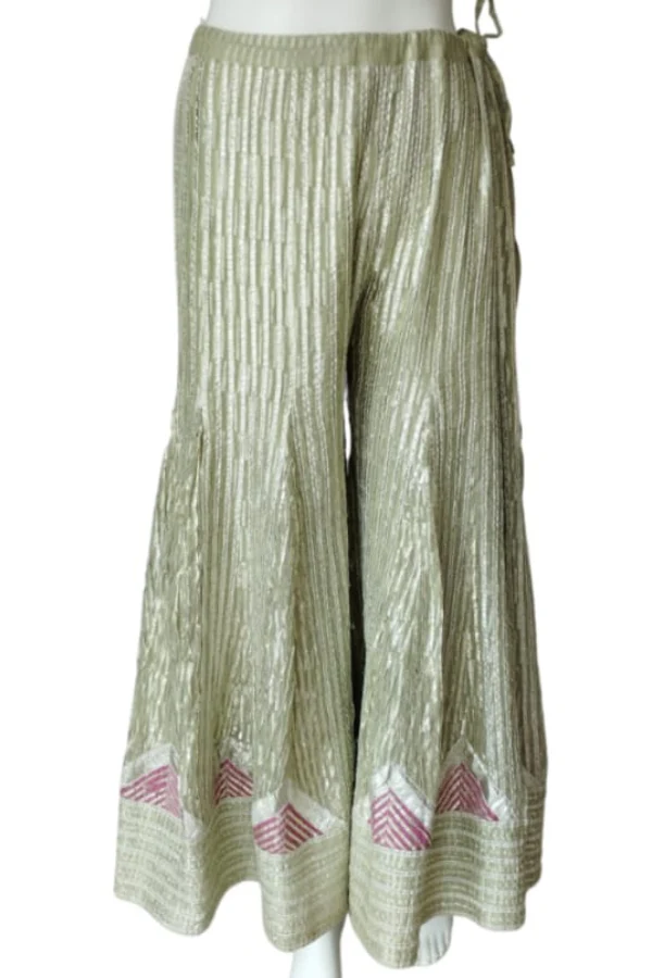 Festive Mint Green Sharara set - Image 4