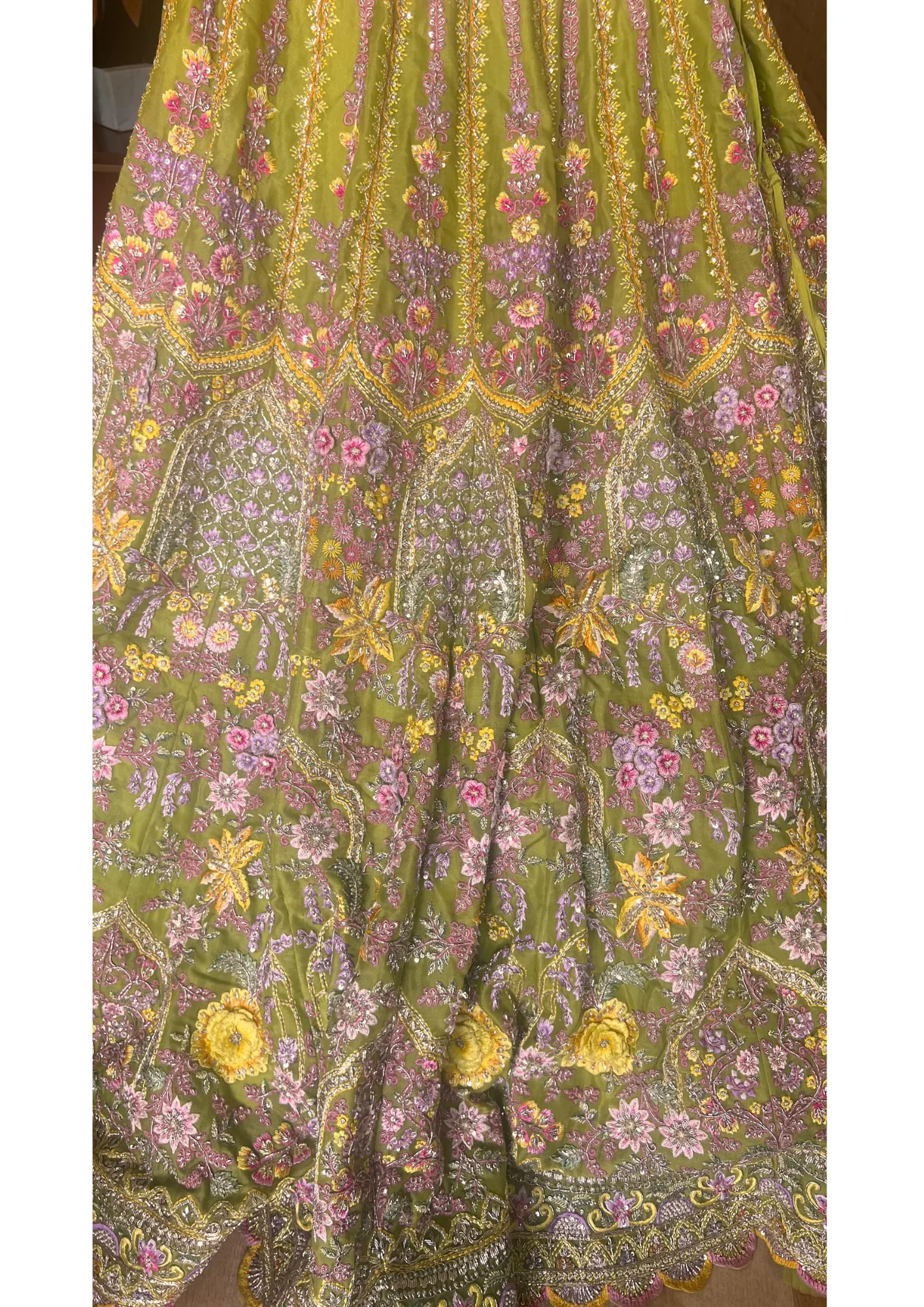 Anushree Reddy Floral Embroidered Lehenga - Image 4