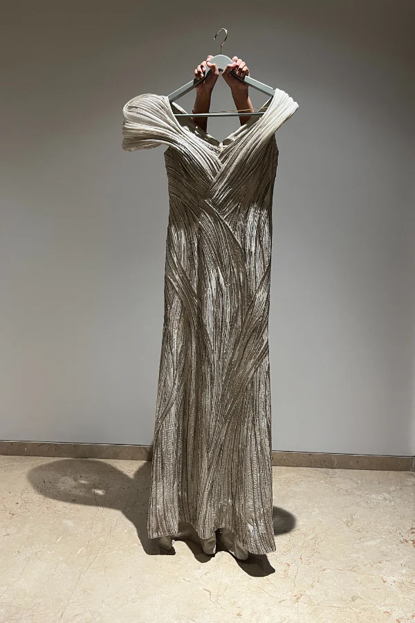 Gaurav Gupta Beige structured gown - Image 2