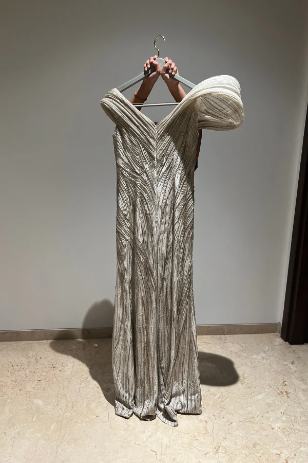 Gaurav Gupta Beige structured gown - Image 3