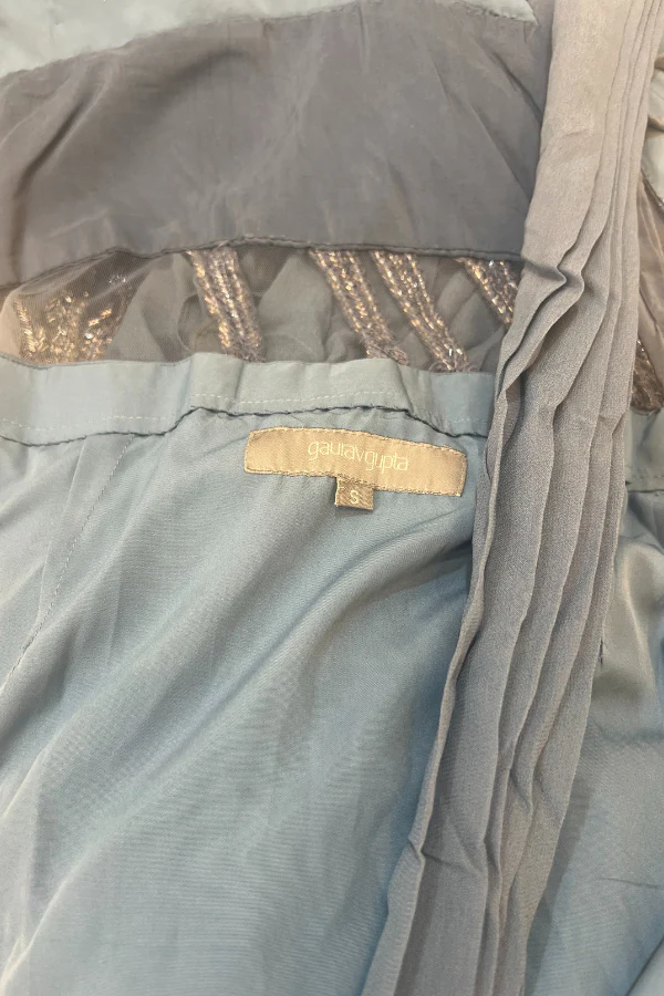 Gaurav Gupta Blue draped saree - Image 5