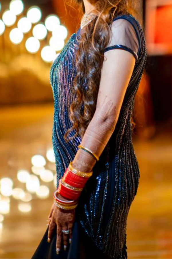 Gaurav Gupta Blue embellished gown - Image 4