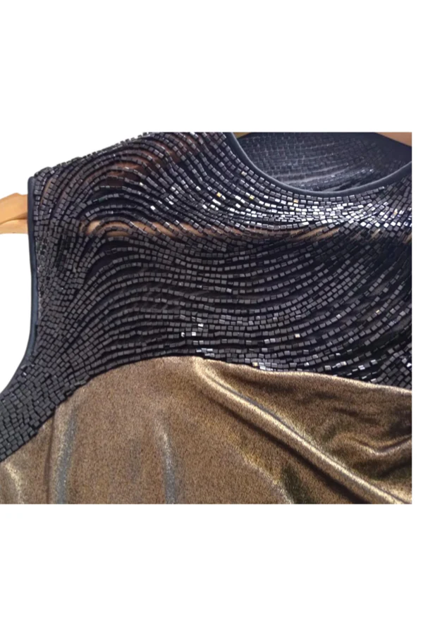 Gaurav Gupta Gold Drape Gown Dress - Image 2