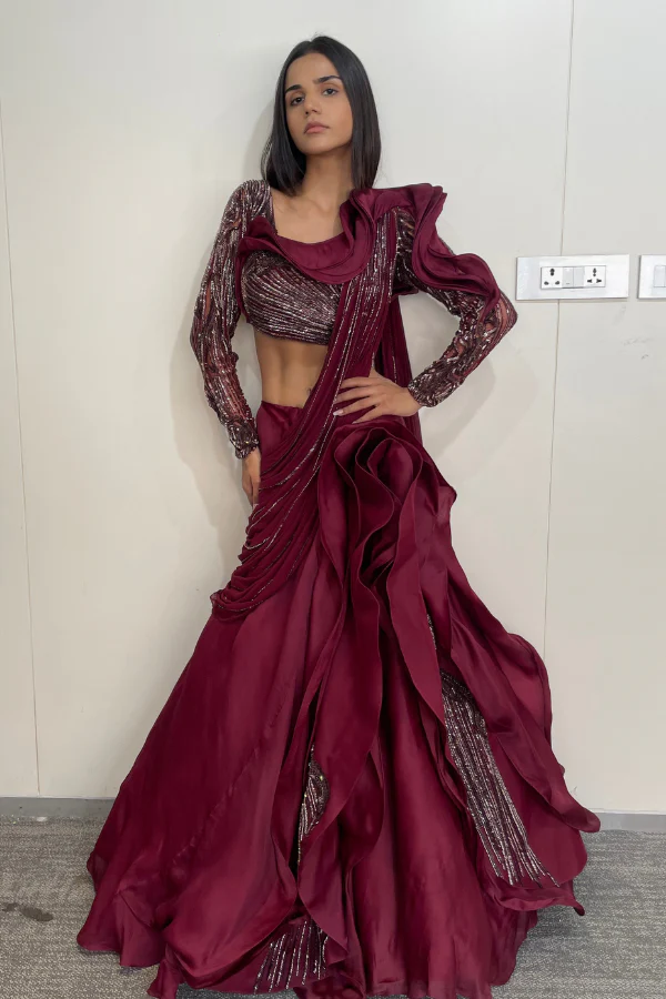 Gaurav Gupta Draped Lehenga set