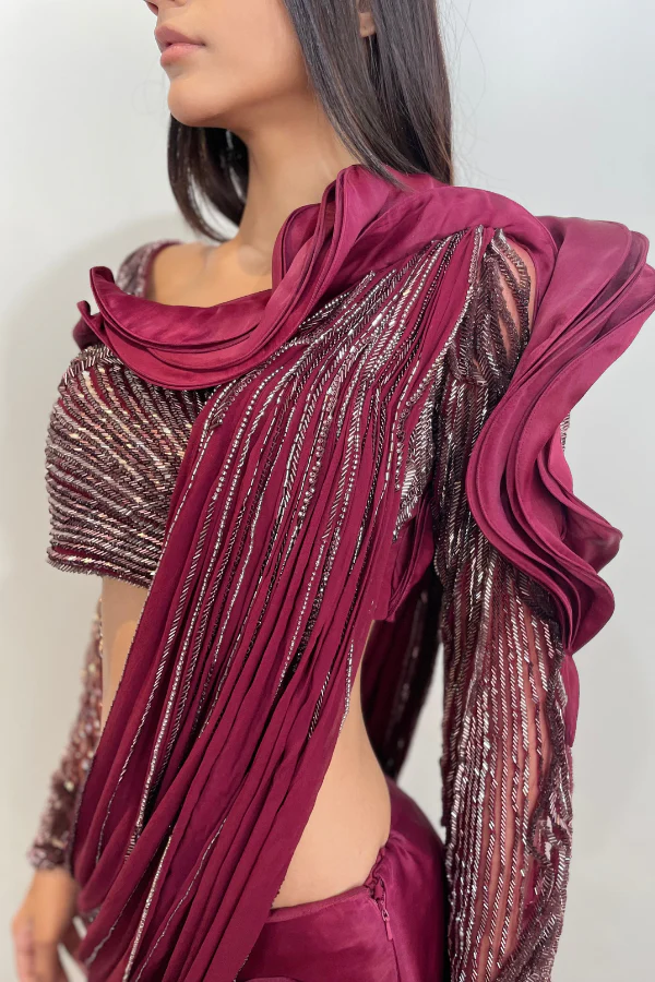 Gaurav Gupta Draped Lehenga set - Image 3