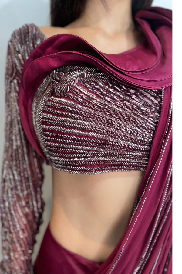Gaurav Gupta Draped Lehenga set - Image 4