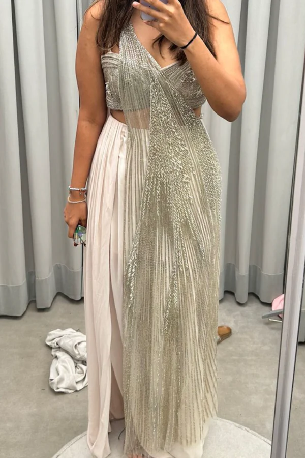 Gaurav Gupta Draped Saree Gown - Image 2
