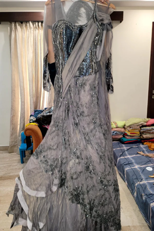 Gaurav Gupta draped saree gown - Image 2
