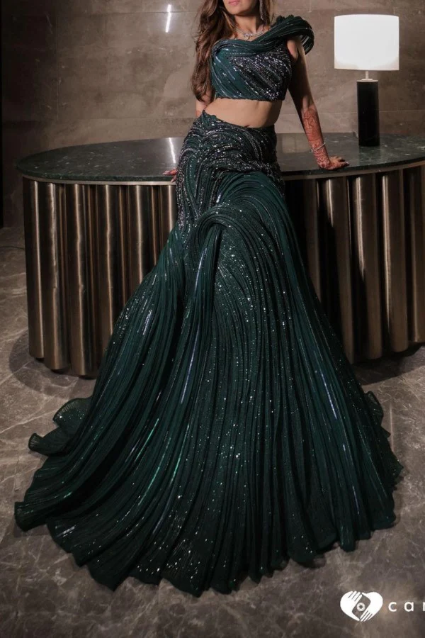 GAURAV GUPTA EMBELLISHED SKIRT SET