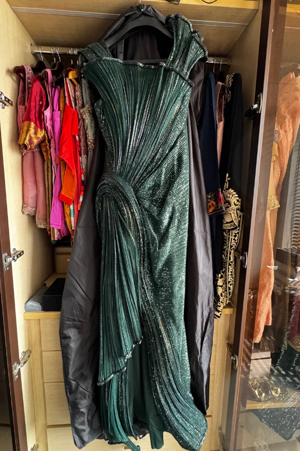 Gaurav Gupta emerald green sculpted gown - Image 3