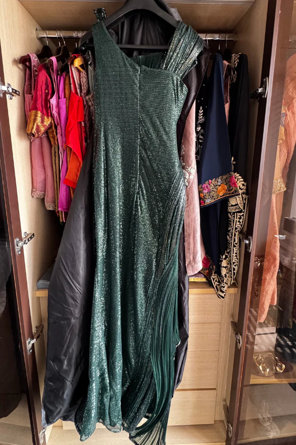 Gaurav Gupta emerald green sculpted gown - Image 4