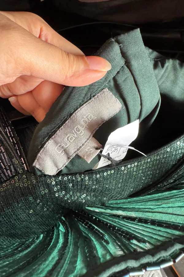 Gaurav Gupta emerald green sculpted gown - Image 5