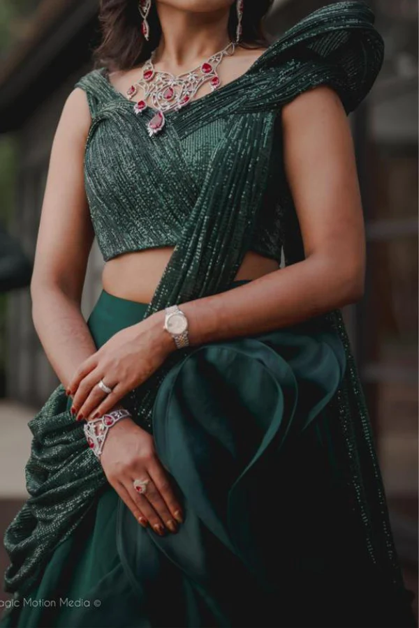 Gaurav Gupta Green sculpted gown - Image 4