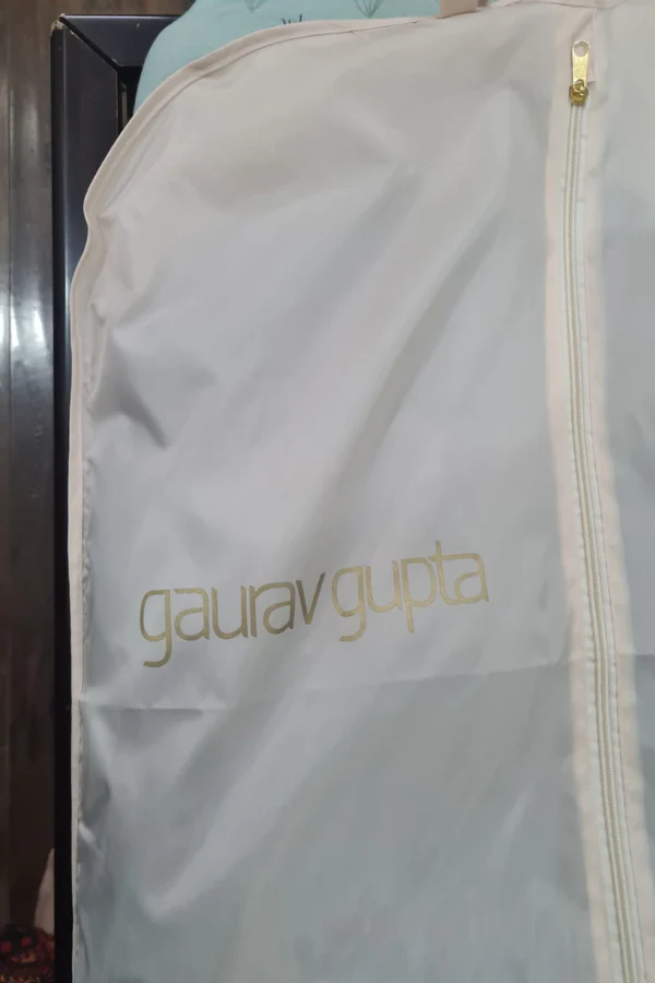 Gaurav gupta green stitched saree gown - Image 5
