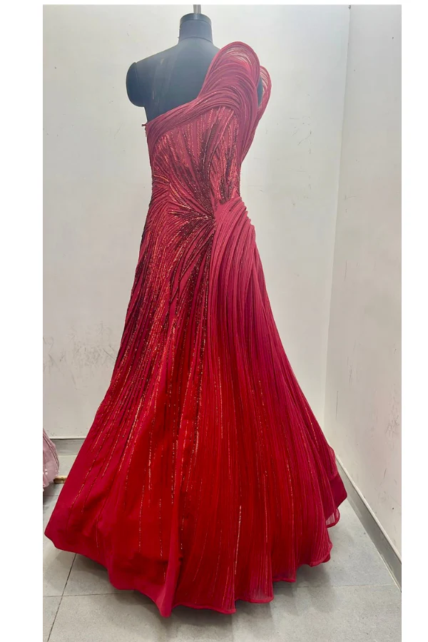 Gaurav Gupta red embellished gown - Image 2