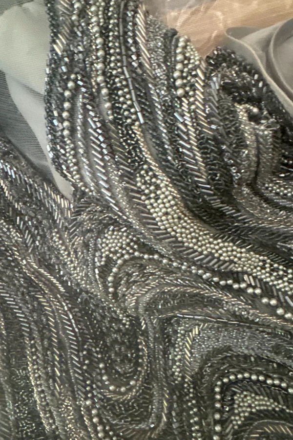 Gaurav Gupta River Grey Wave Sculpture Gown - Image 6