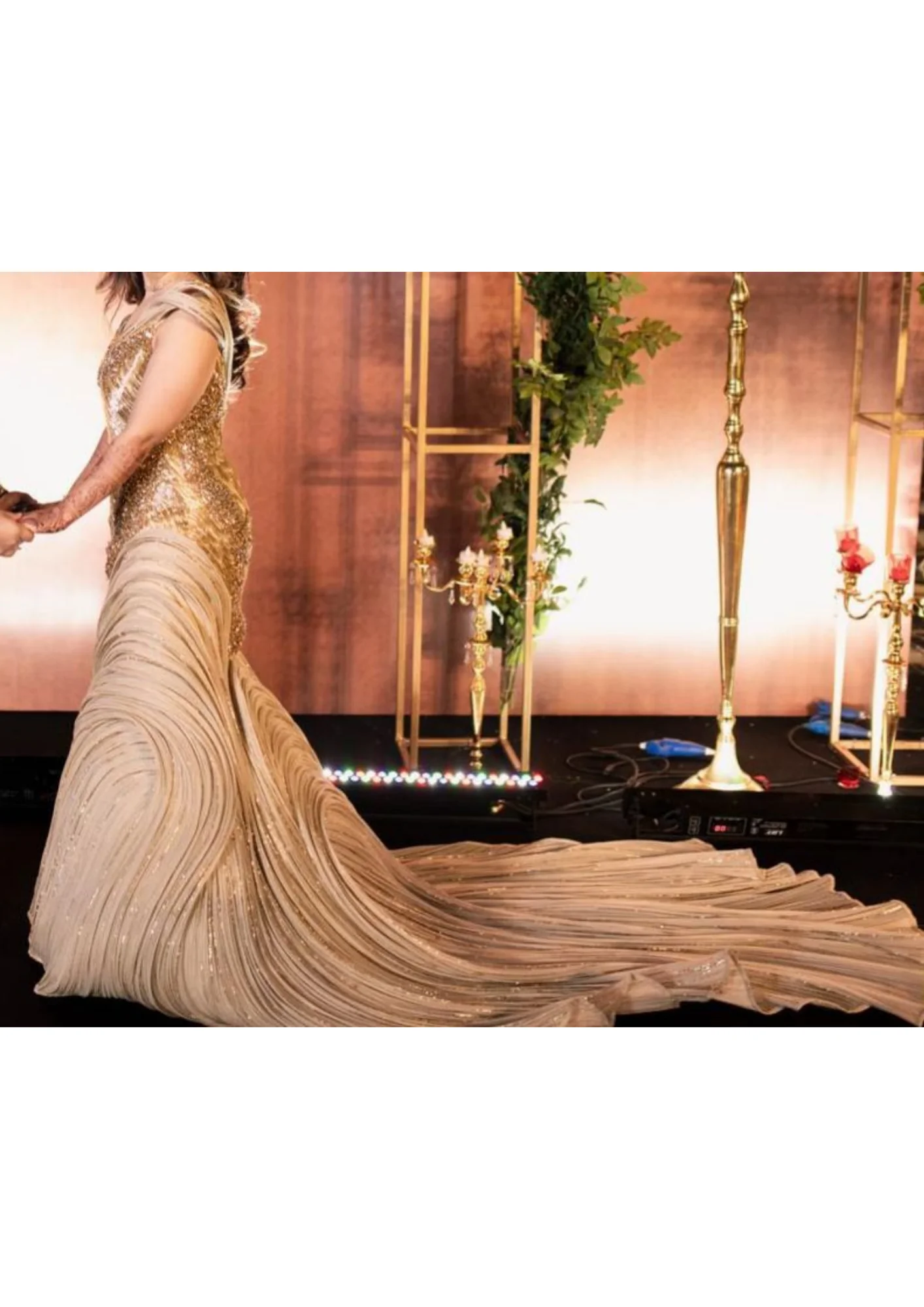 Gaurav Gupta Sculpted gold gown - Image 10