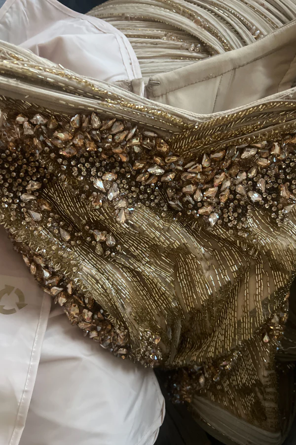 Gaurav Gupta Sculpted gold gown - Image 5