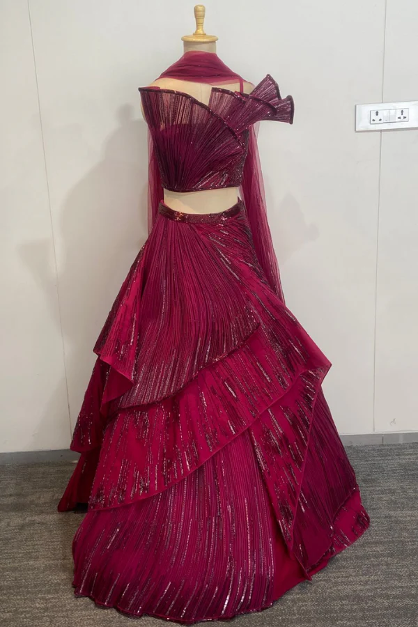 Gaurav Gupta Sculpted Lehenga Set