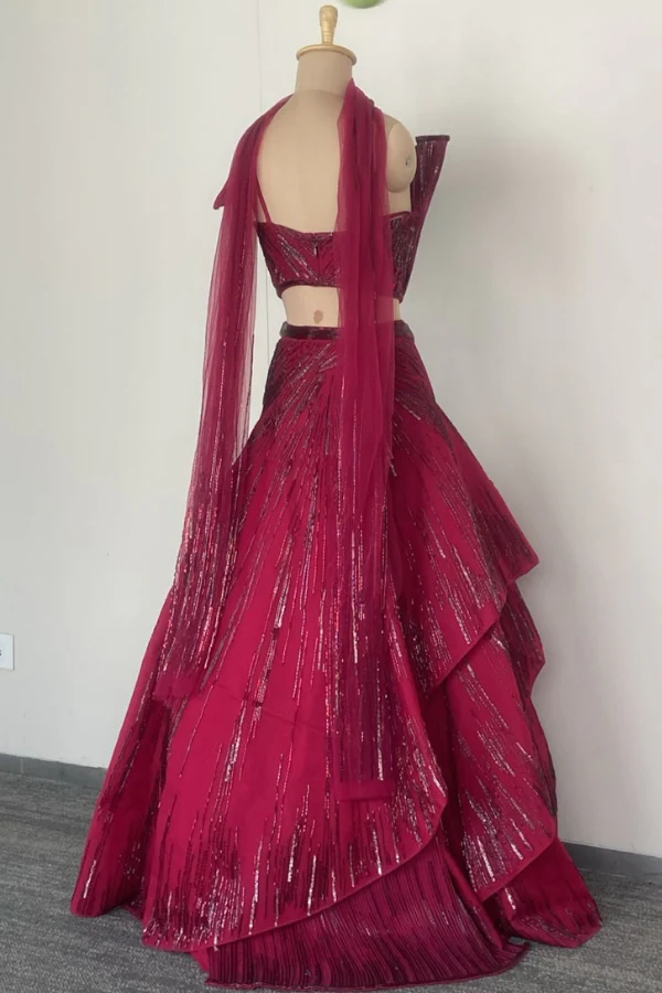 Gaurav Gupta Sculpted Lehenga Set - Image 4