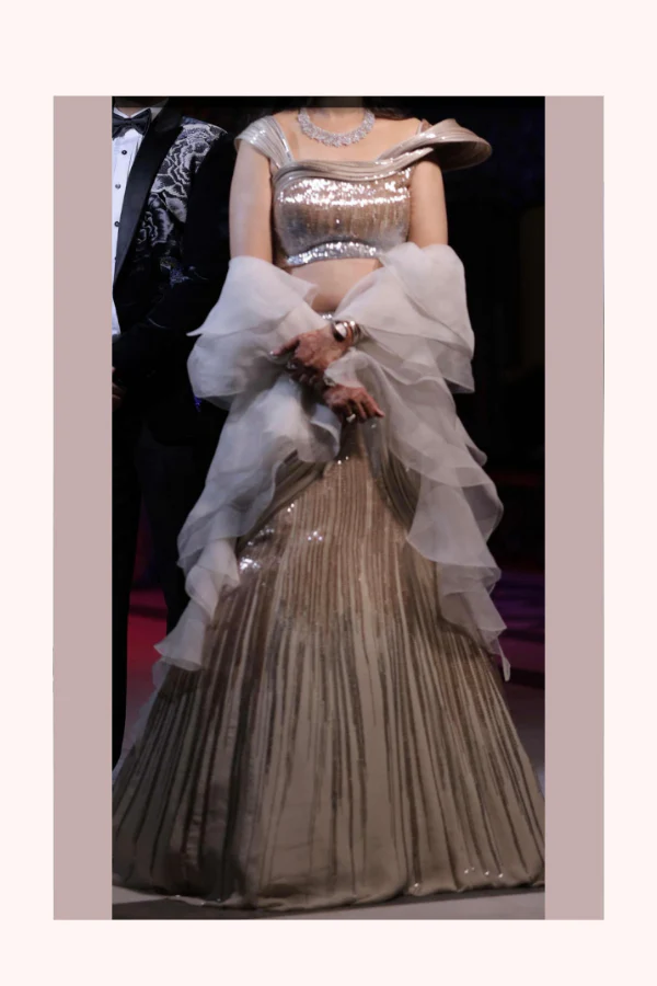 Gaurav Gupta Sculpted Lehenga Set