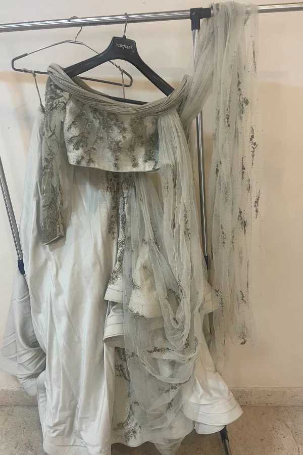 GAURAV GUPTA SCULPTED SAREE LEHENGA SET - Image 3