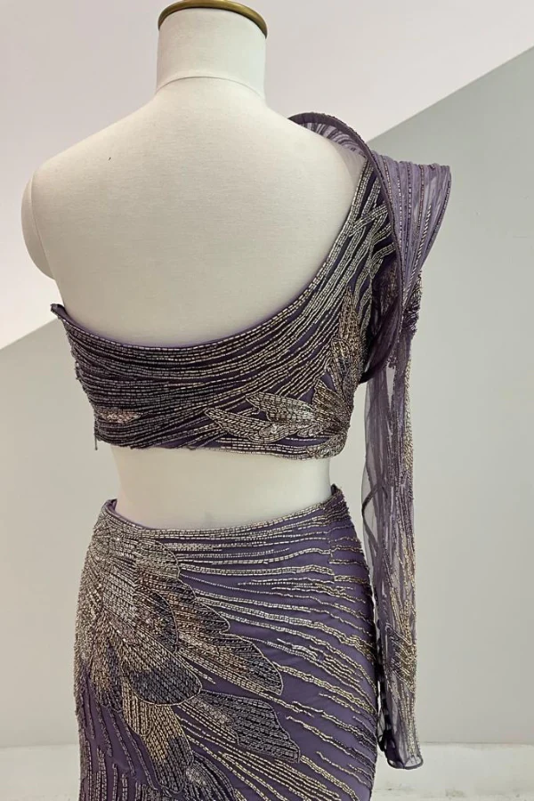 gaurav Gupta Shell Amethyst Lehenga - Image 8
