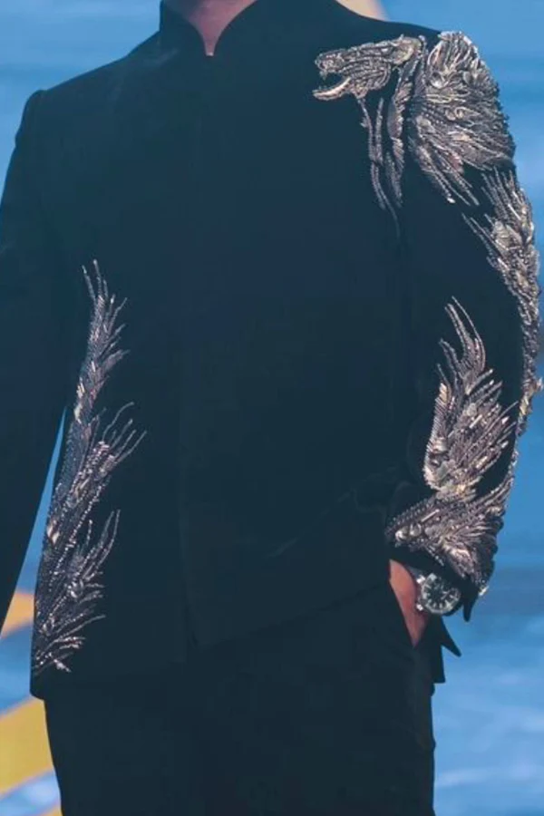 Gaurav Gupta Velvet Bandhgala - Image 2