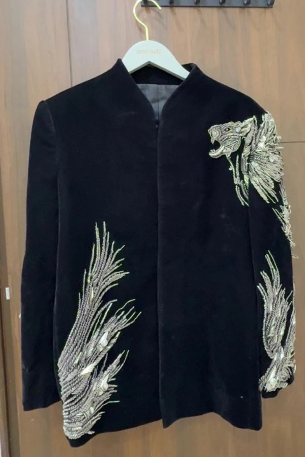Gaurav Gupta Velvet Bandhgala - Image 3