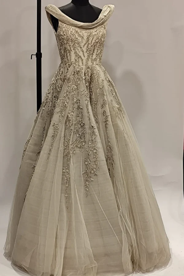 Gaurav Gupta White Embroidered Gown