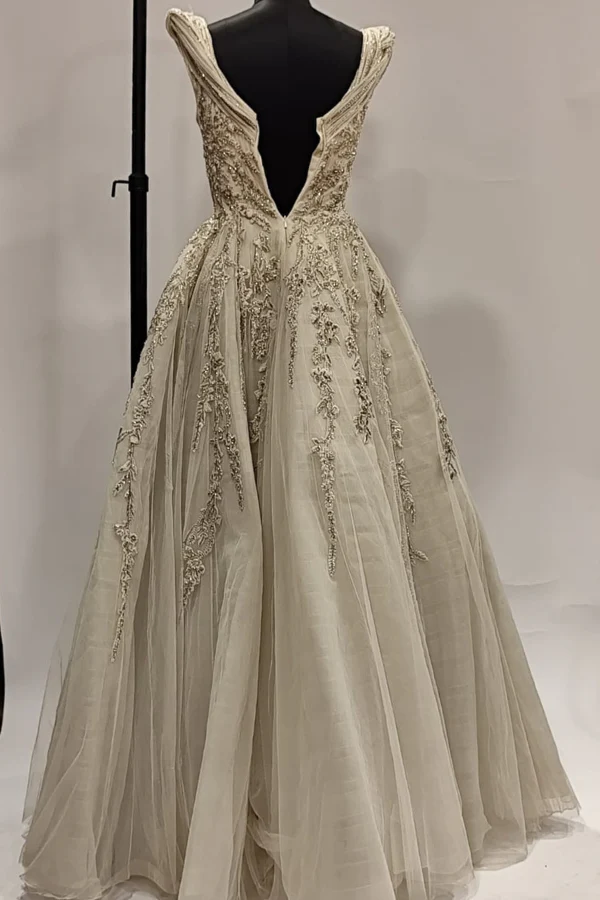 Gaurav Gupta White Embroidered Gown - Image 3