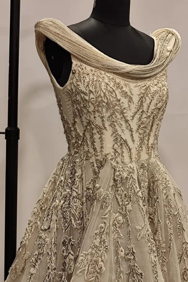 Gaurav Gupta White Embroidered Gown - Image 4