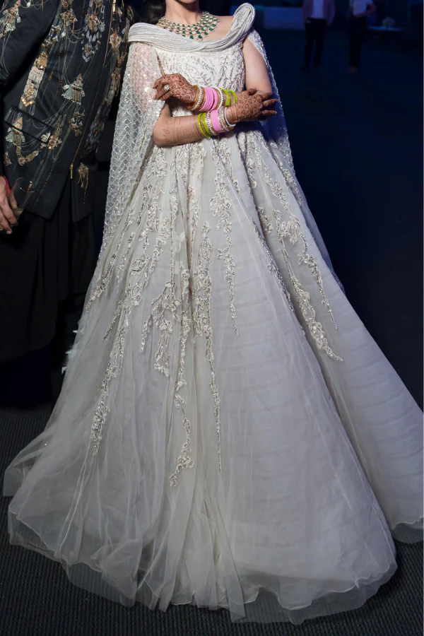 Gaurav Gupta White Embroidered Gown - Image 6