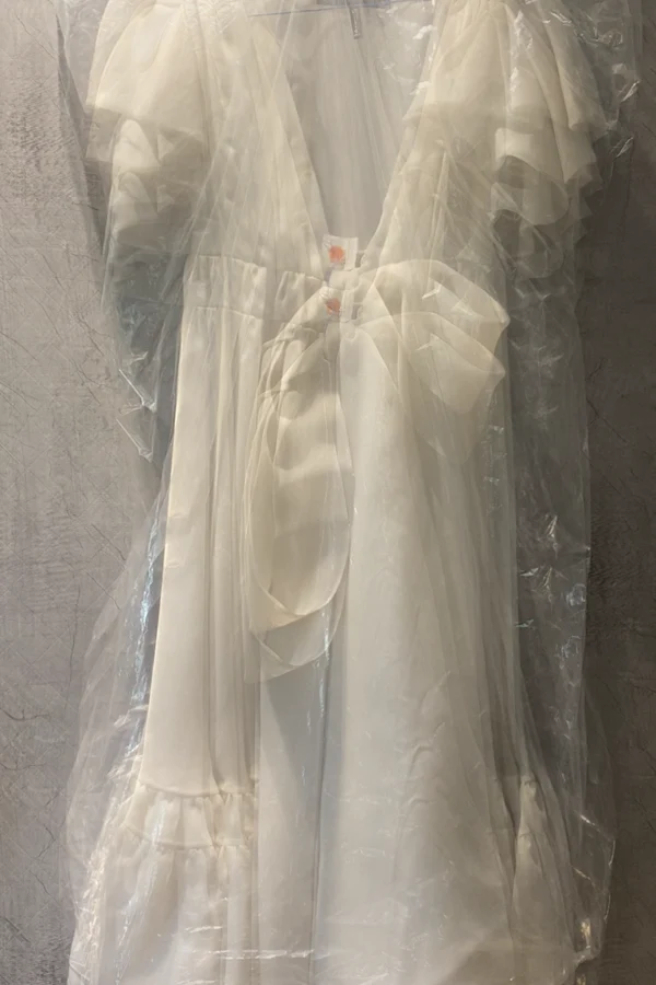 Gauri and Nainika White Organza Midi Dress - Image 2