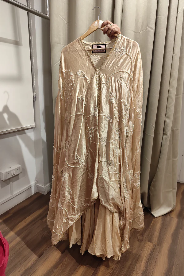 Gazal Gupta Beige Kurta & sharara set - Image 2