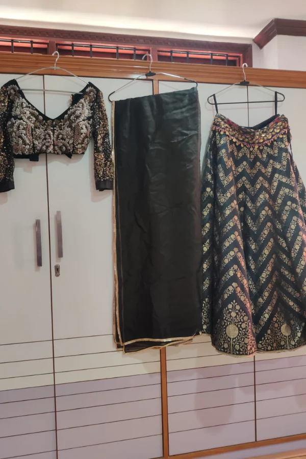 Gazal Gupta Black silk lehenga - Image 2