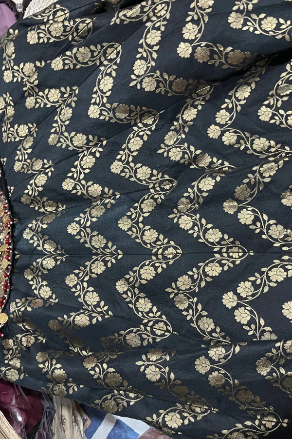 Gazal Gupta Black silk lehenga - Image 3