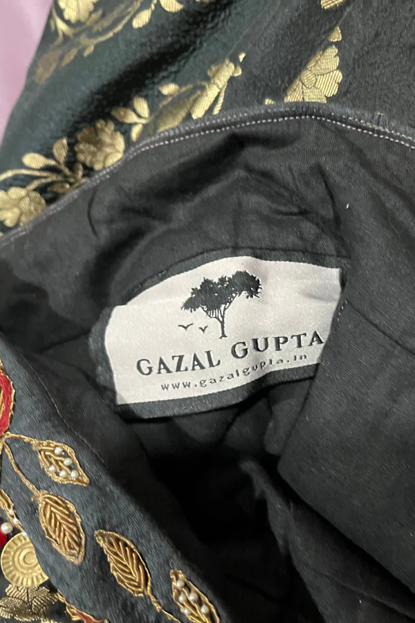 Gazal Gupta Black silk lehenga - Image 4