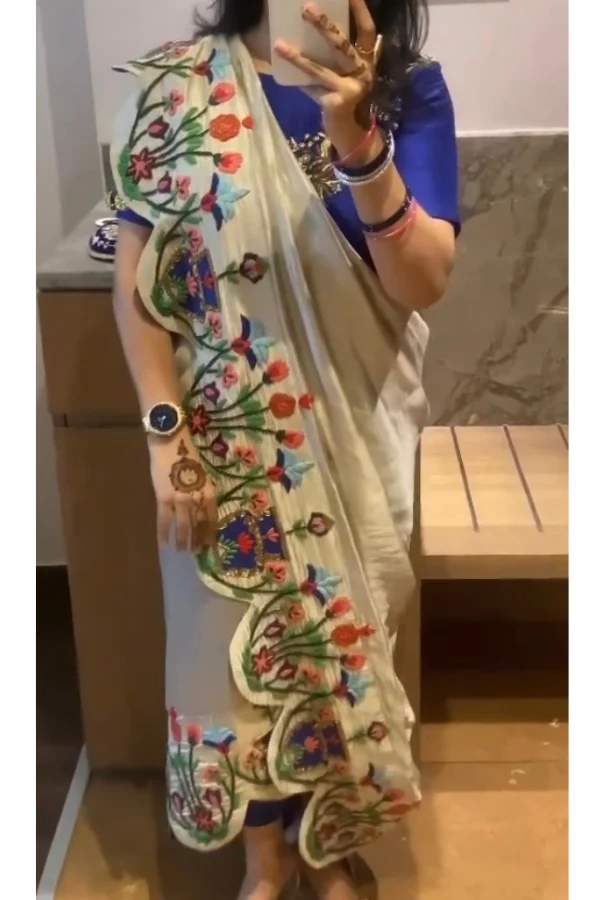 Gazal Gupta Dhoti Draped Saree