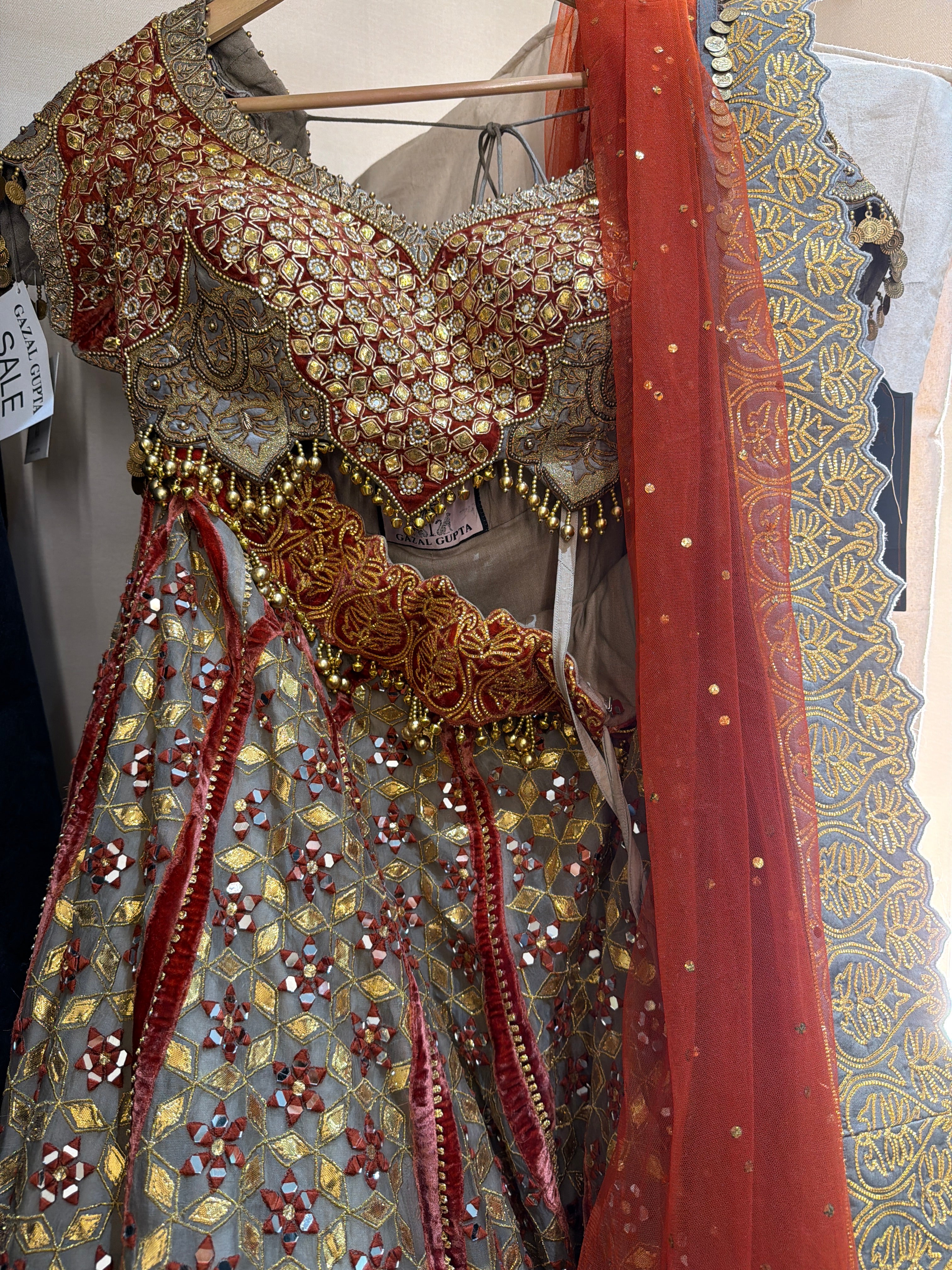 Gazal Gupta Embroidered Bridal Lehenga Set - Image 4