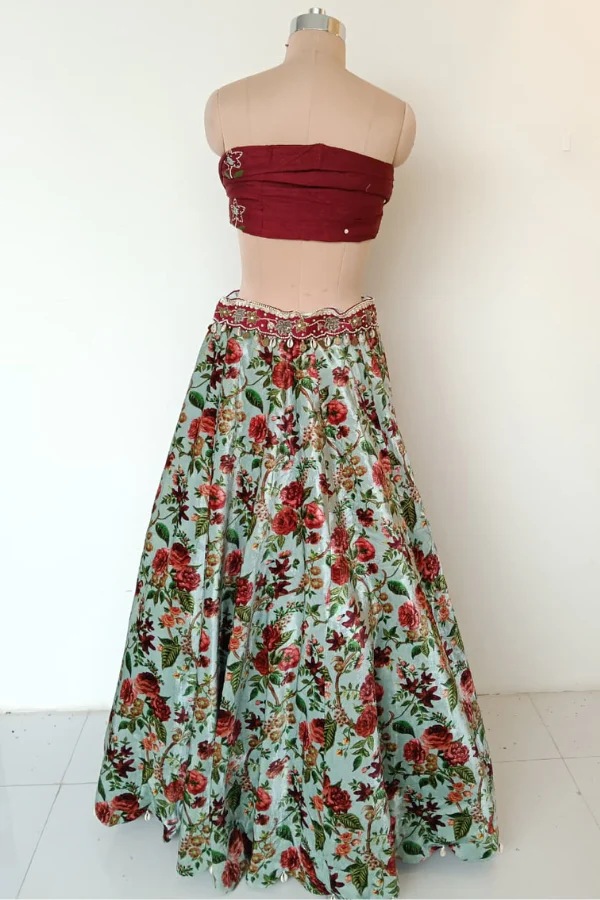 Gazal Gupta Floral Print Lehenga Set - Image 3