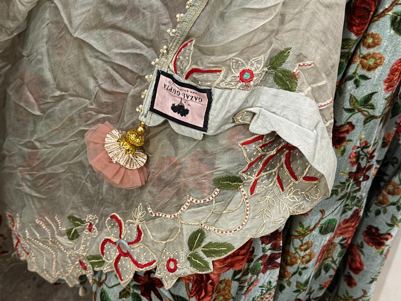 Gazal Gupta Floral Print Lehenga Set - Image 7